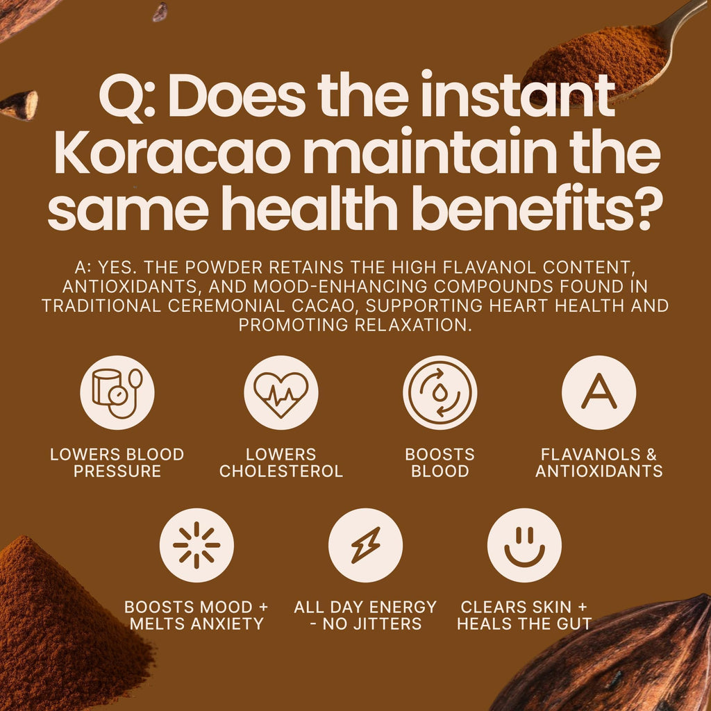 KORACAO Sustainably Harvested Cacao | Ideal Superfood for Everyday Bliss | Ceremonial Grade Cacao | Enhance Your Spiritual Journey with Ancient Superfood Delight - 1 Pound