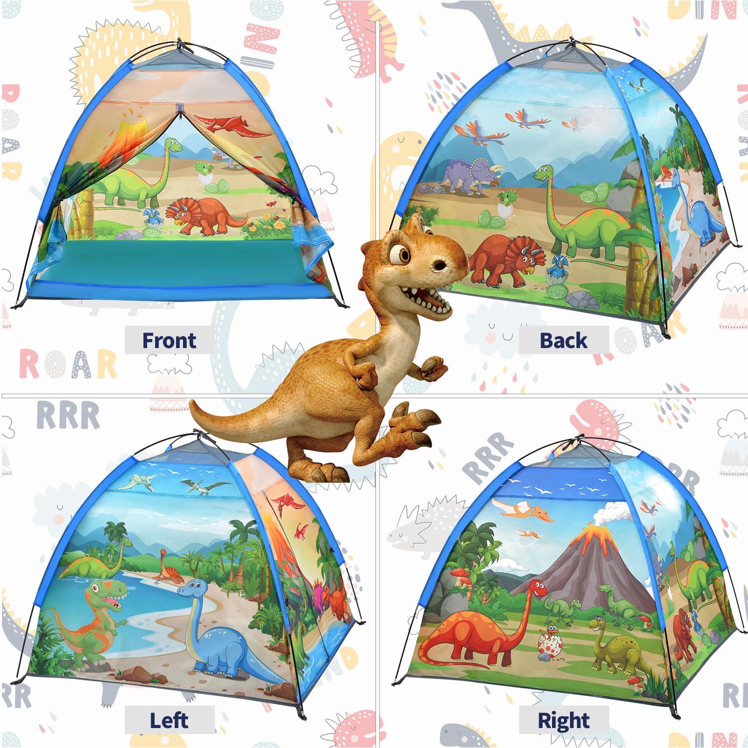 Mnagant Kids' Alpaca Tent - Fun Pop-Up Playhouse for Boys and Girls - Easy Setup, Indoor/Outdoor Adventure Tent - 47" x 47" x 43"