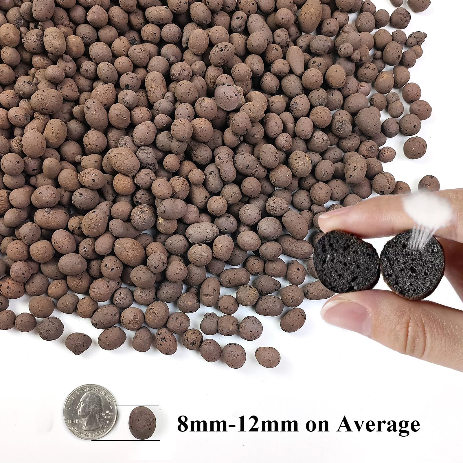 FANTIAN 2 lbs Red Lava Rocks for Plants,1/4 Inch Crush Volcanic Rock Gravel Potting Mix for Succulent Cactus Bonsai Aquarium Fire Pits and Garden Landscaping