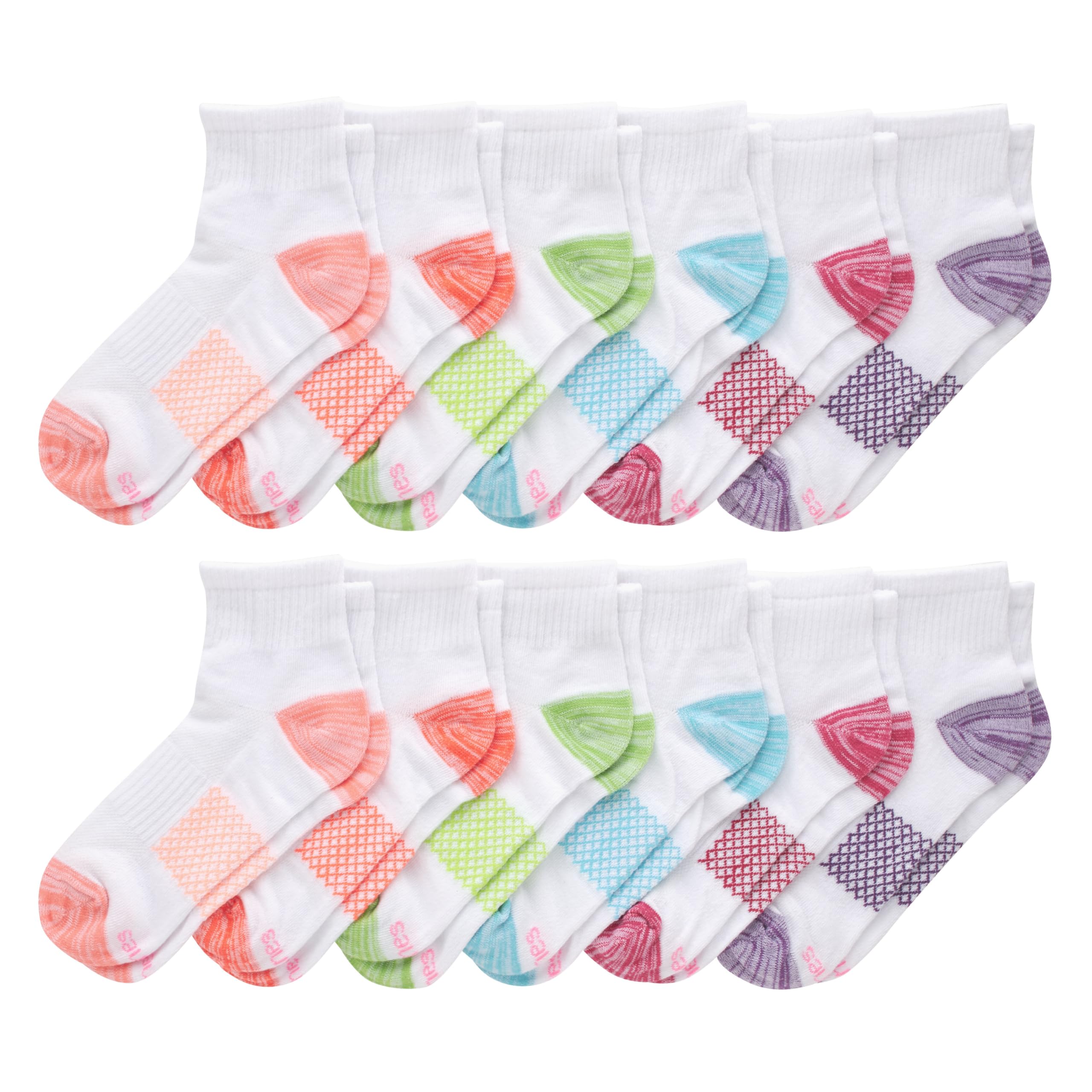Hanes womens Hanes Women's 6-pair Lightweight Breathable Ventilation Ankle Socks