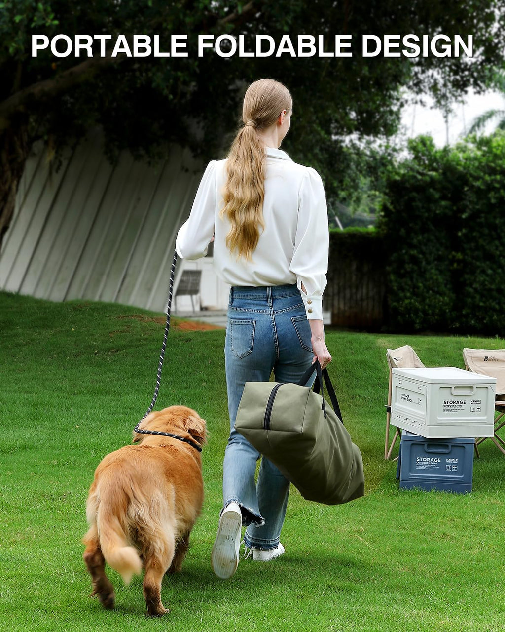 Veraste 24" L x 17" W x 17" H Collapsible Travel Dog Crate, Portable Soft Dog Kennel for Small Medium Pets up to 30 lbs, 4-Door Foldable Travel Crate with Durable Mesh & Storage Bag, Black