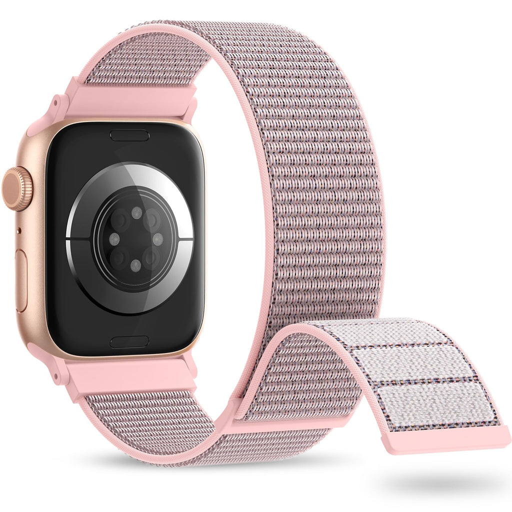 Nylon Sport Band Compatible with Apple Watch Band 38mm 40mm 41mm 42mm 44mm 45mm 46mm 49mm, Adjustable Breathable Women Men Braided Strap Loop for iWatch Series 11/10/9/8/7/6/5/SE Ultra 3/2/1
