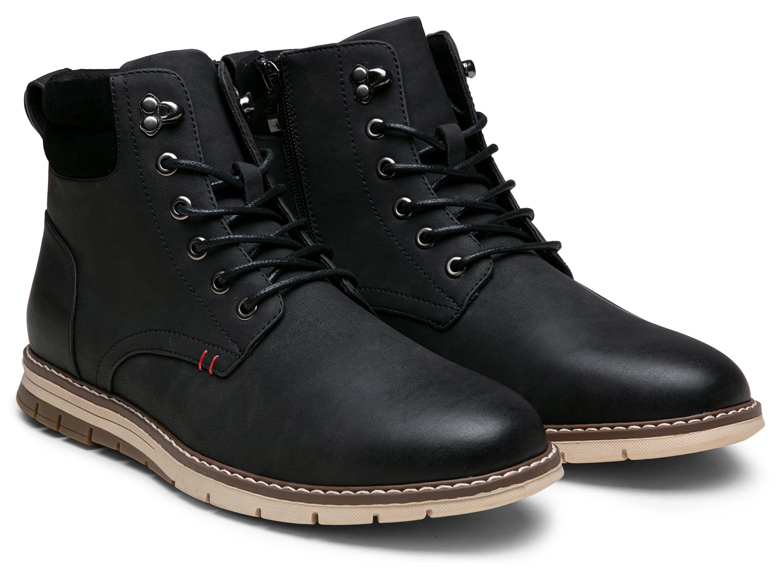 Vostey Boots for Men Casual Dress Shoes Fashion Waterproof Men's Motorcycle Boots