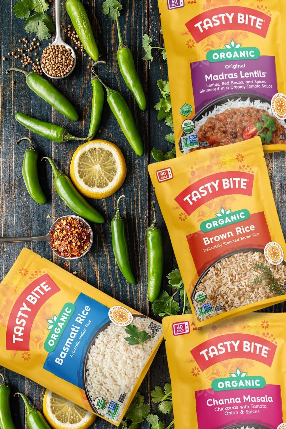 Tasty Bite Organic Madras Lentils, 10 Ounce, Ready to Eat, Microwavable Entree, Vegetarian