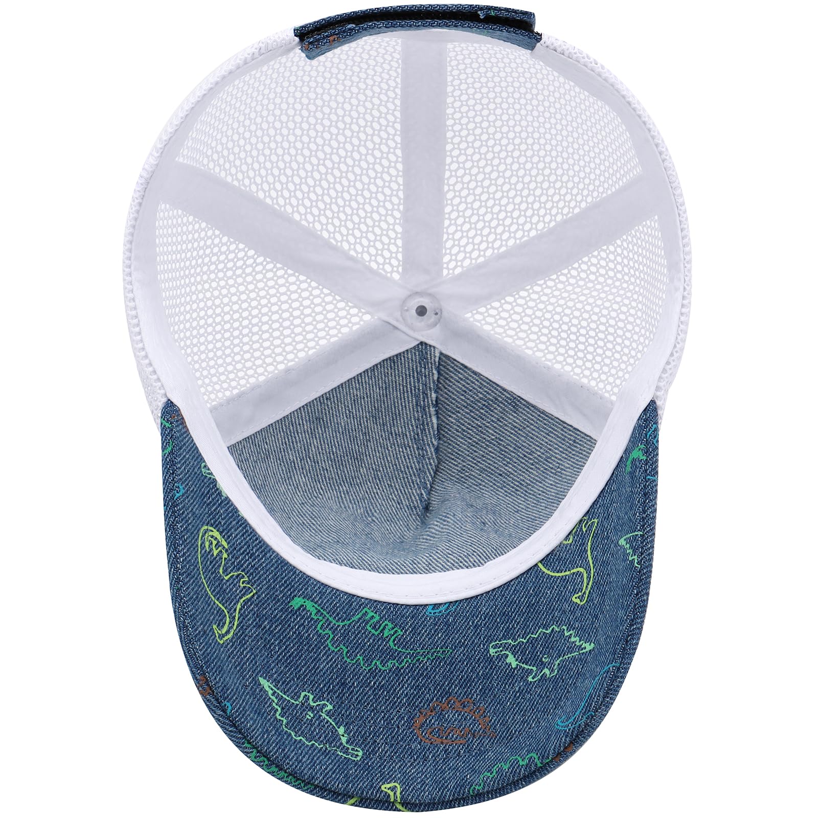 Duoyeree Toddler Baseball Cap Baby Cap Sun hat Print Dinosaur Pattern and Solid Color hat Kids boy Girl Age 0-8t