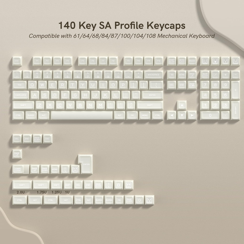 dagaladoo Black Topographic keycaps Double Shot PBT keycaps Shine Through Keyboard Keys Side Printed Key caps Cherry Profile Custom keycap Set for100%, 75%, 65%, 60% US Layout Mechanical Keyboard