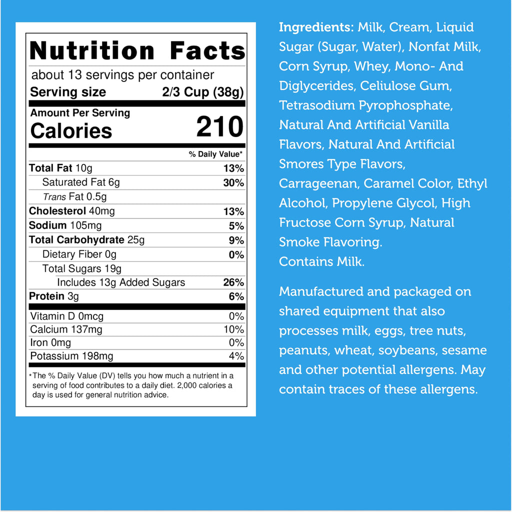 Arctic Farms Freeze Dried Ice Cream Bits Bagged and Boxed - Does Not Melt (1lb, S'mores)