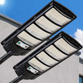 Solar Outdoor Lights,448LEDs Street Lights with 20000LM Hight Brightness, IP66 Waterproof Security Flood Light, Dusk to Dawn Solar Street Lights,for Exterior Wall, Patio, Yard, Deck, Garden