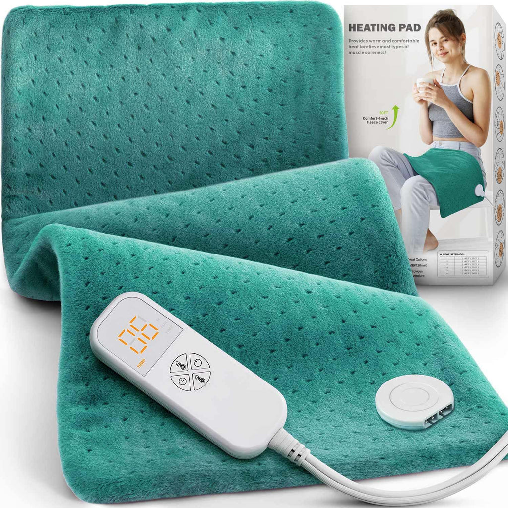 Fathers Day Dad Gifts from Daughter, Heating Pad for Back Pain & Cramps - Ultimate Pain Relief & Versatile Gift for Women, Men - Ideal for Christmas, Soft Machine Wash Fabric, King Size 12"x24"