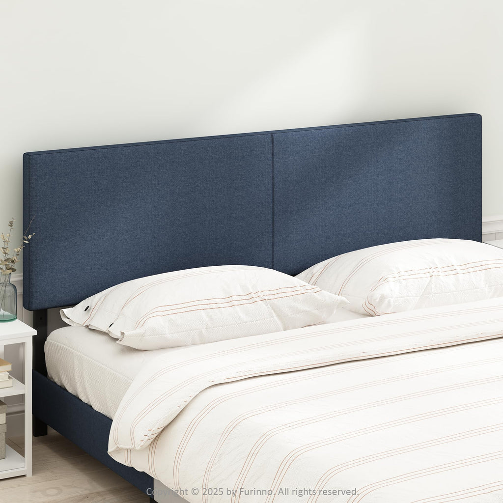FURINNO Roanne Tufted Headboard, Twin, Black