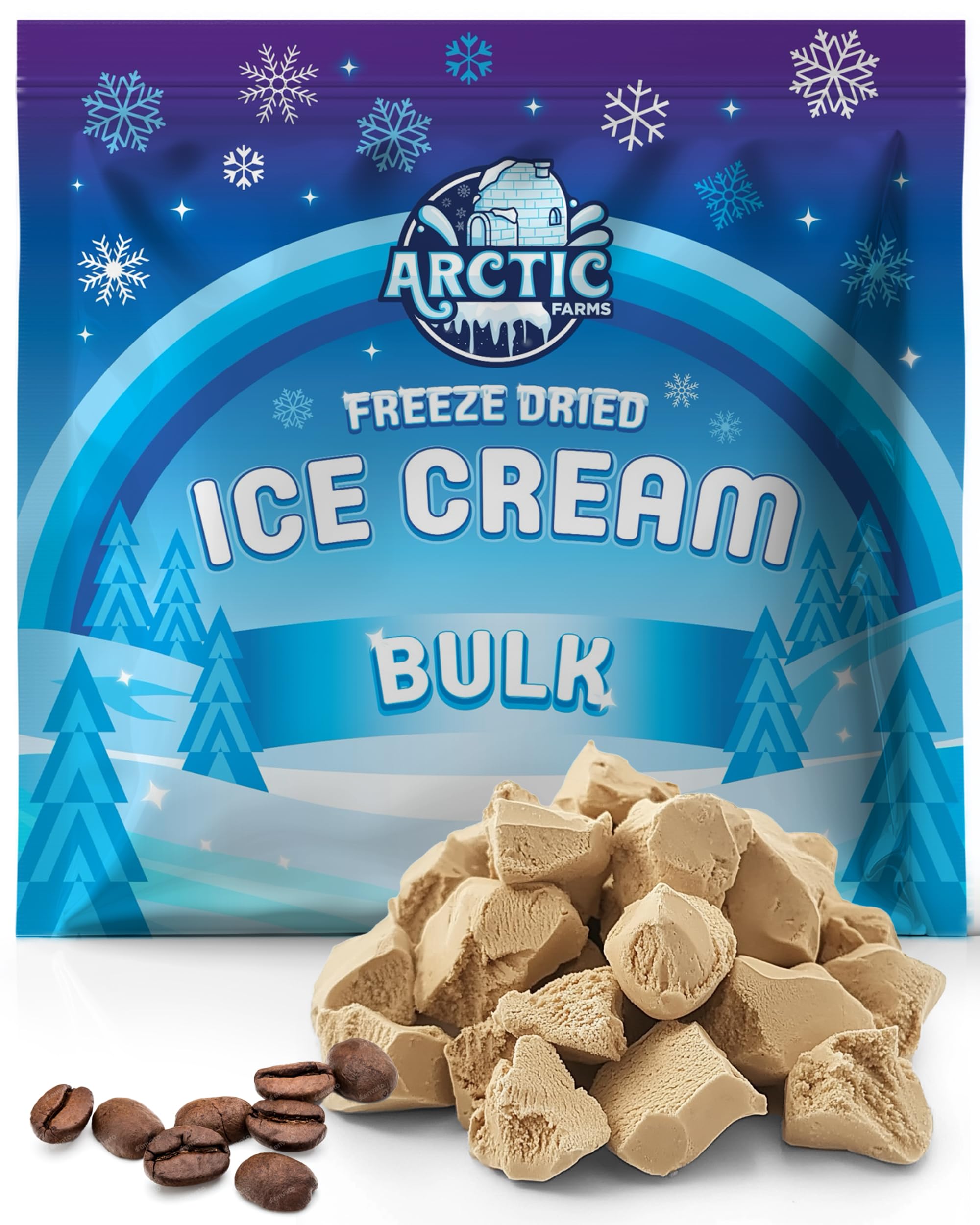 Arctic Farms Freeze Dried Ice Cream Bits Bagged and Boxed - Does Not Melt (1lb, S'mores)