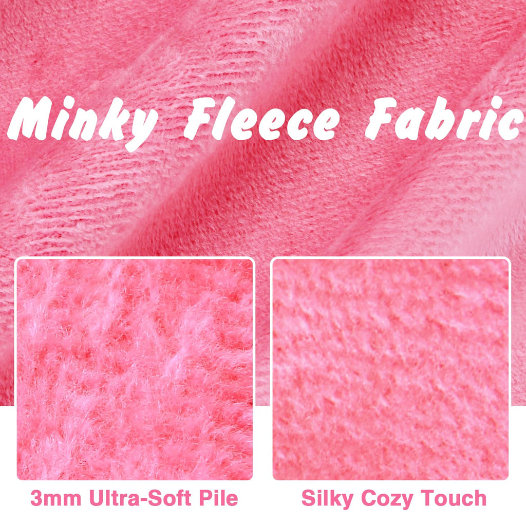 Entisn Minky Fabric by The Yard, 1 Yard x 60 Inch Wide Pre-Cut Fleece Fabric Beige Cuddle Minky, Solid Soft Plush for Blanket, Pillow Cover, Scarf, Sewing