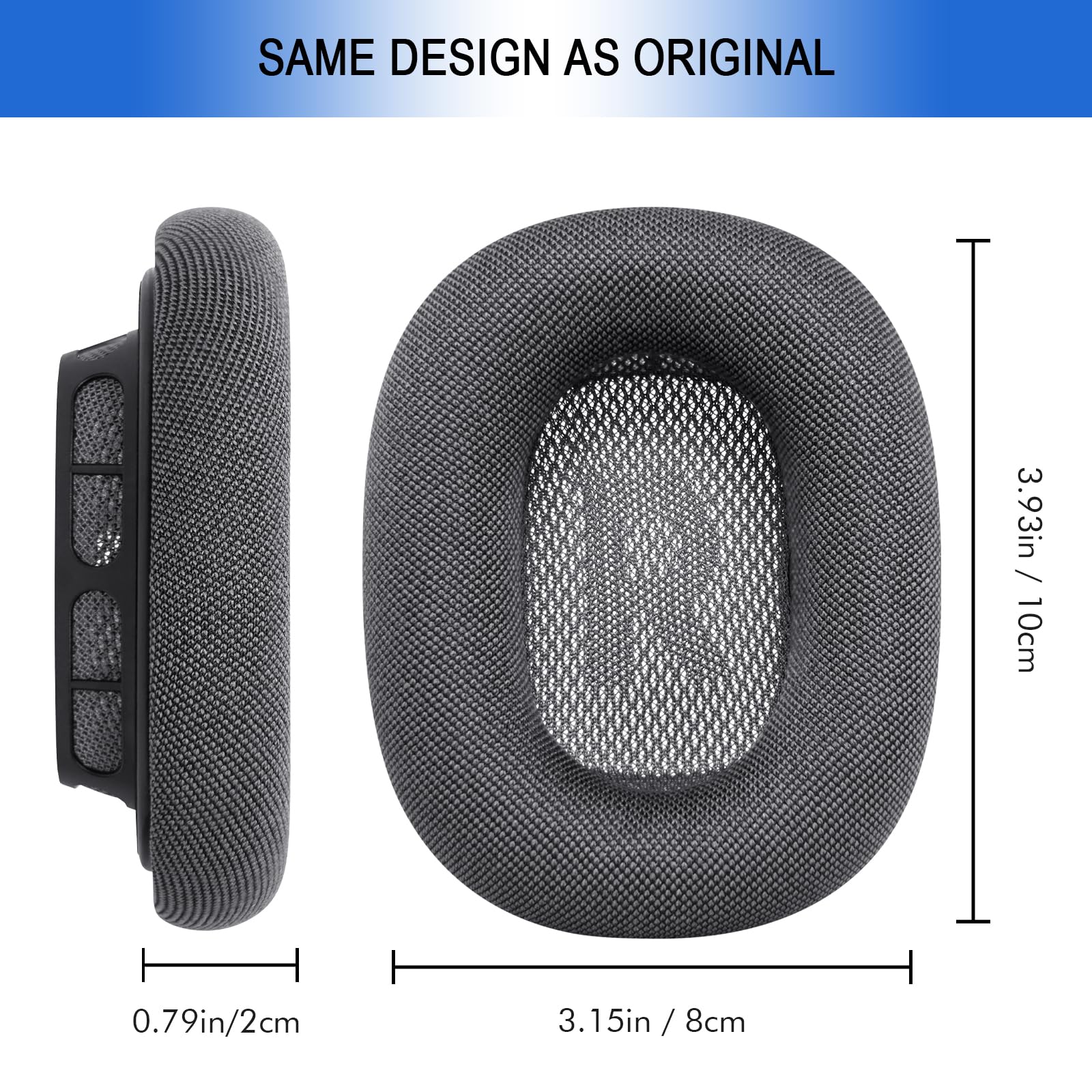 Ear Cushions for AirPods Max - Mesh Fabric Ear Cups Cover Replacement - Upgraded Cushion for Apple Air Pods Max Headphones (Green)