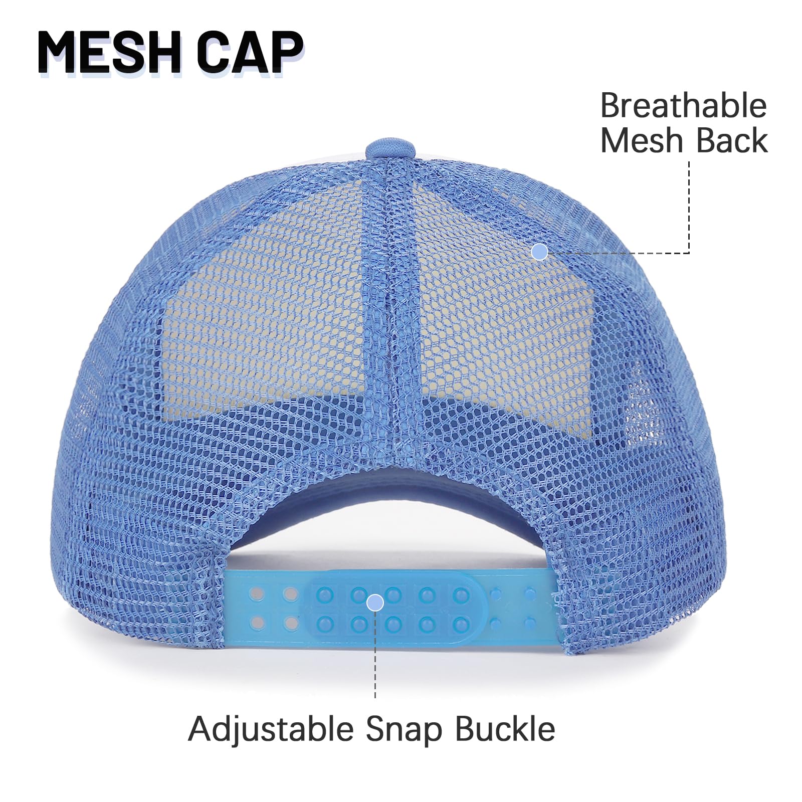 Ultrafun 10 Pack Trucker Hat Mesh Sublimation Blank Hats Adjustable Baseball Caps Hats for Men Women