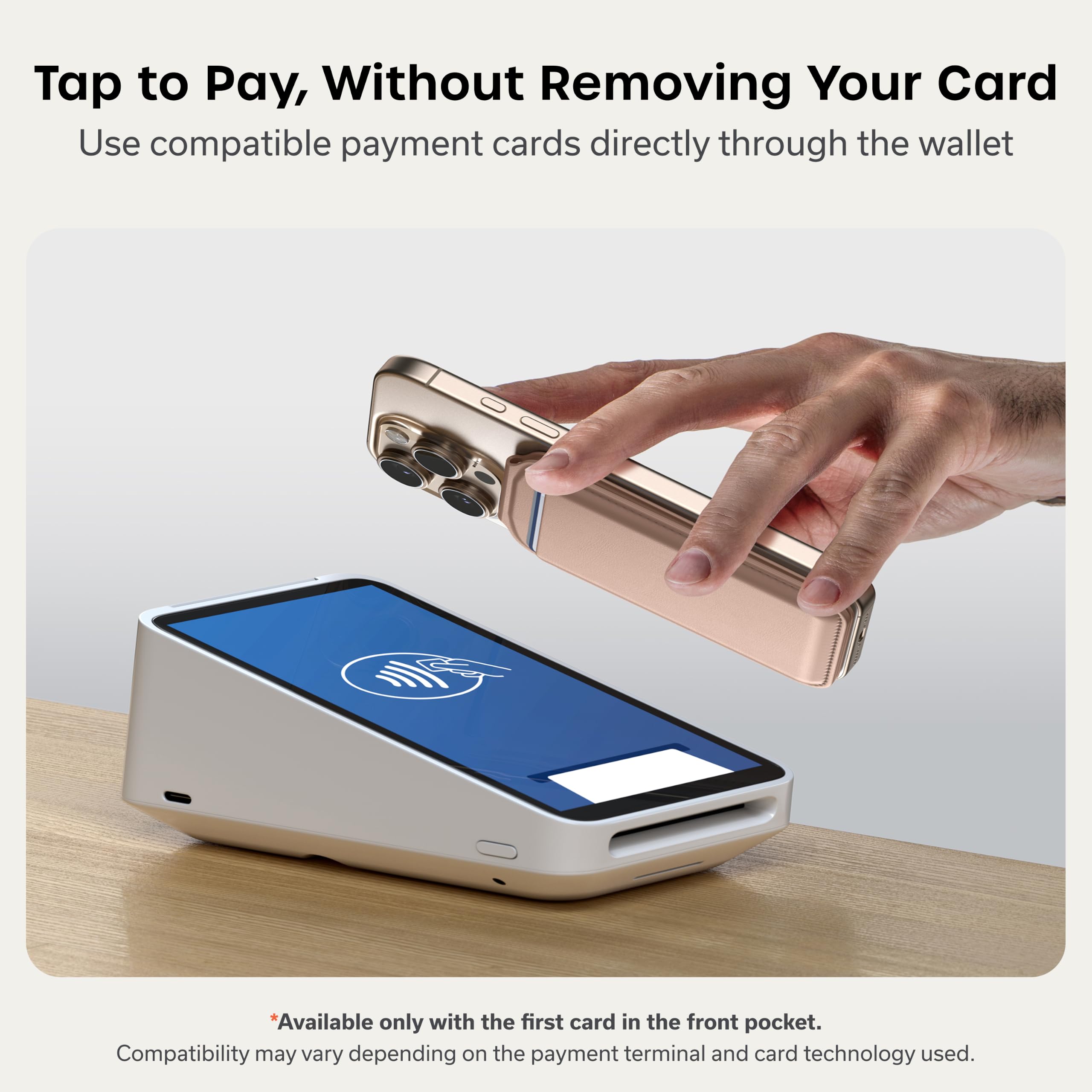 Satechi Magnetic Magsafe Wallet, Double Flap Stand Card Holder, 4 Slots with Front NFC Pass-Through, Adjustable Phone Attachment for iPhone 17/16/15/14/13/12, Travel Accessory