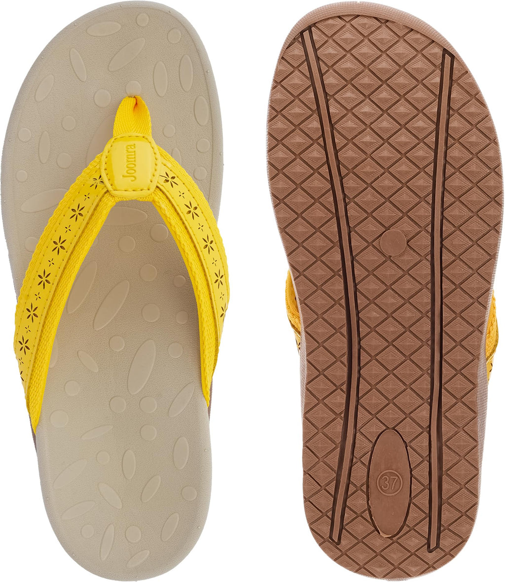 Joomra Women's Flip Flops Arch Support Orthotic Toe Post Thong Sandals