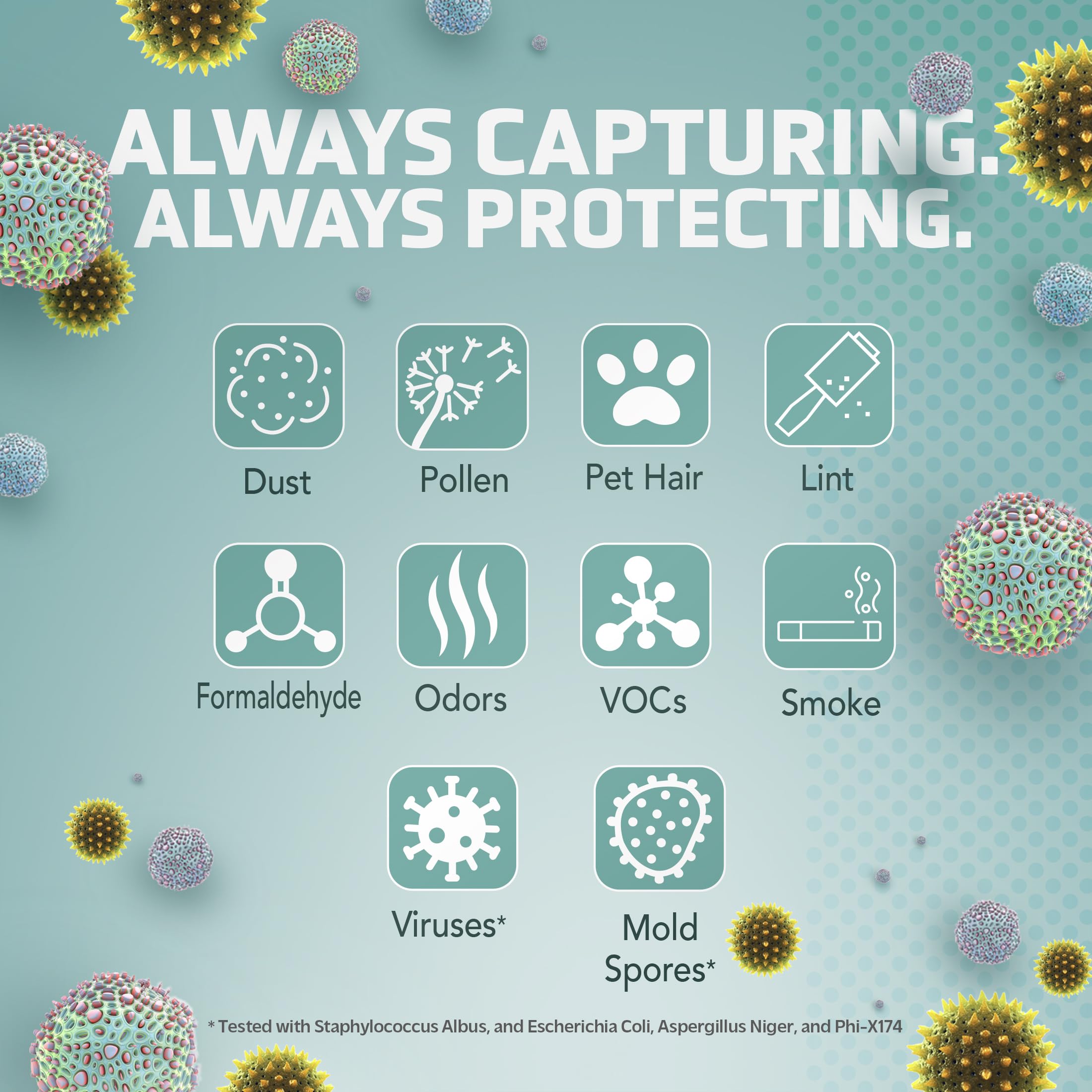 GermGuardian Air Purifier for Home with HEPA Filter, Removes 99.97% of Pollutants, Covers up to 375 Sq. Foot Room in 1 Hr, UV-C Light Helps Reduce Germs, Zero Ozone Verified, 11", Silver, AC4100CA