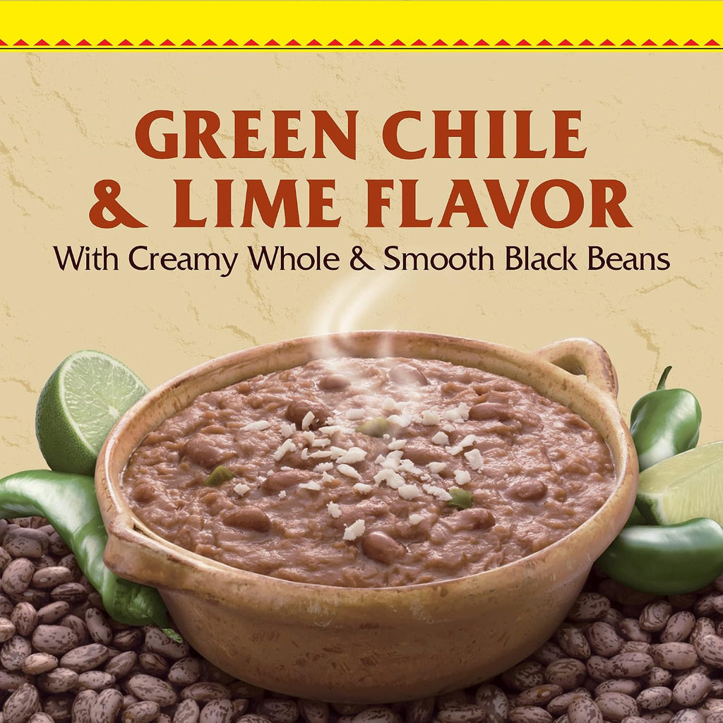 Rosarita No Fat Refried Beans with Green Chile and Lime, 16 oz