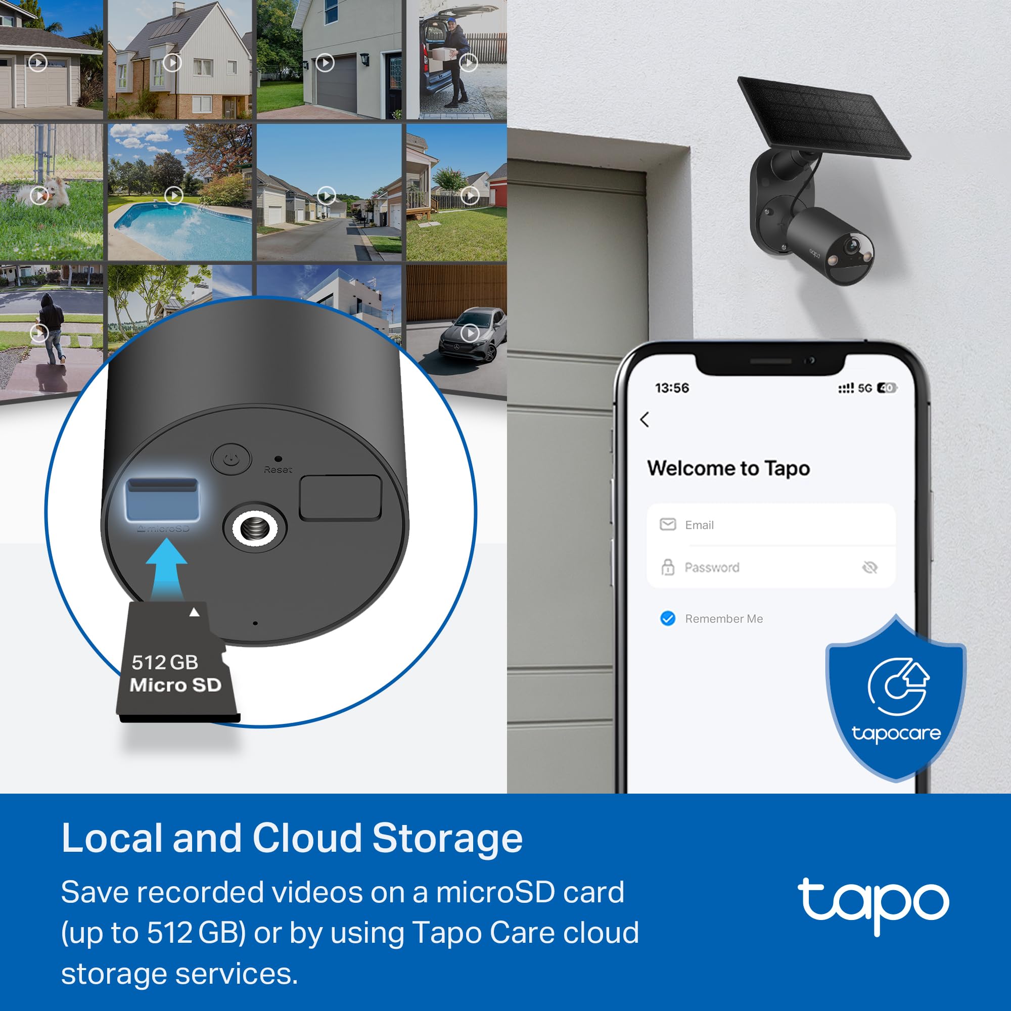 Tapo by TP-Link Wireless Outdoor Security Camera, 1080P, Up to 180 Days Battery Life, Free Person Detection, SD/Cloud Storage, Spotlight Color Night Vision, Alarm, No Hub Needed, Black, C403