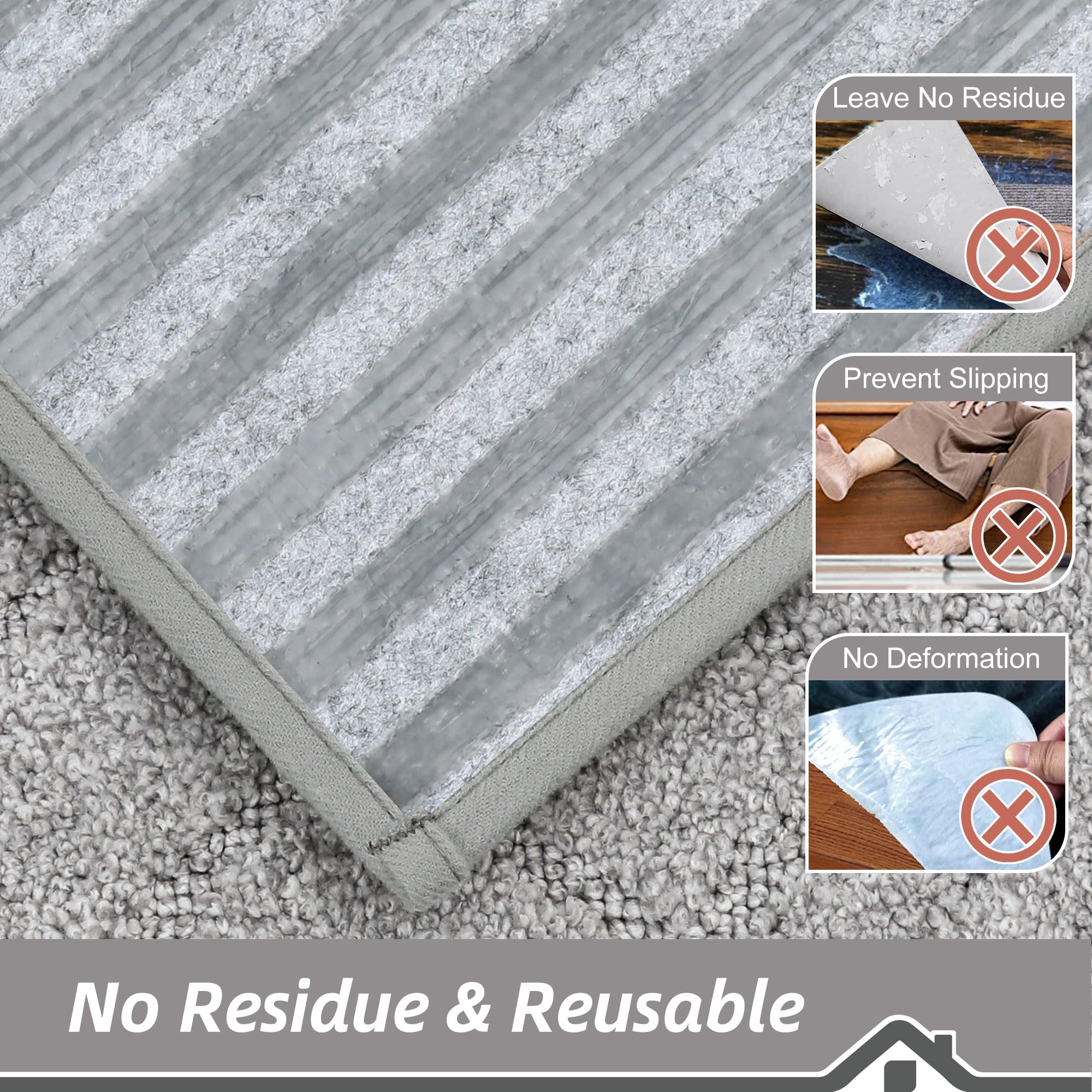 BEQHAUSE Stair Treads for Wooden Steps 28inX9in, Non Slip Carpet Stair Treads Indoor Stair Runners Machine Washable, Soft Stair Rugs Mat Surface Polyester TPE Backing, 4pcs, Beige