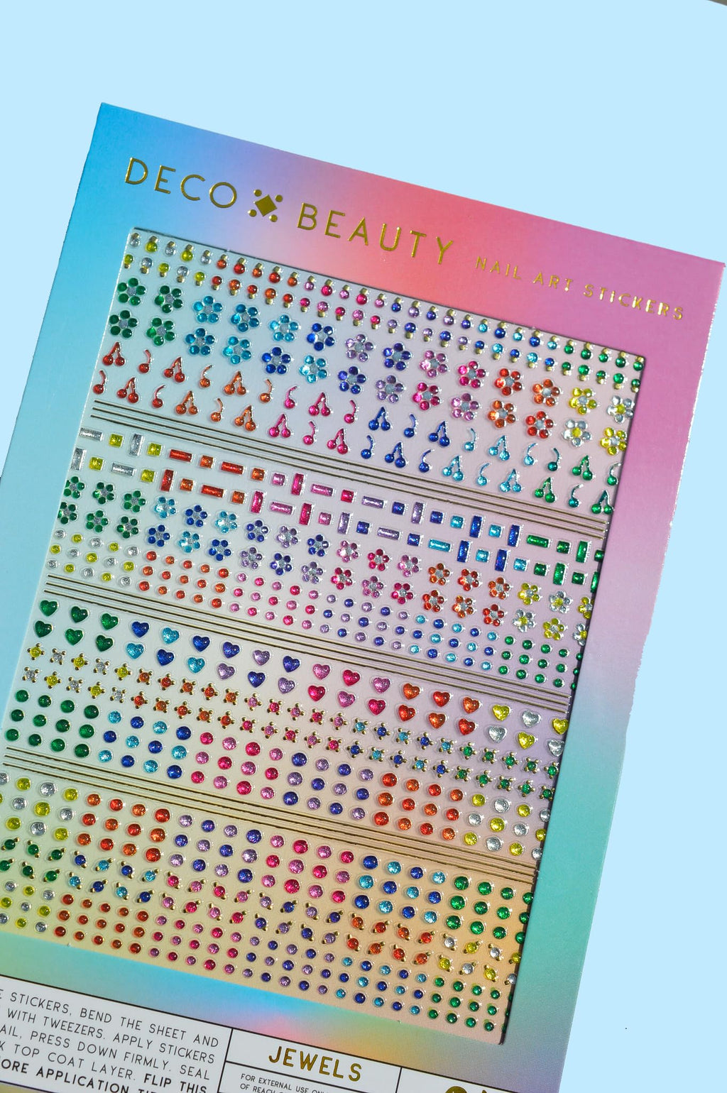 Deco Beauty 90s Baby - Super Thin & Easy-to-Apply Nail Art with The Cutest Designs - Durable & Long-Lasting Nail Art Stickers and Decals for Women, for DIY at-Home Manicures & Salon-Quality Nails