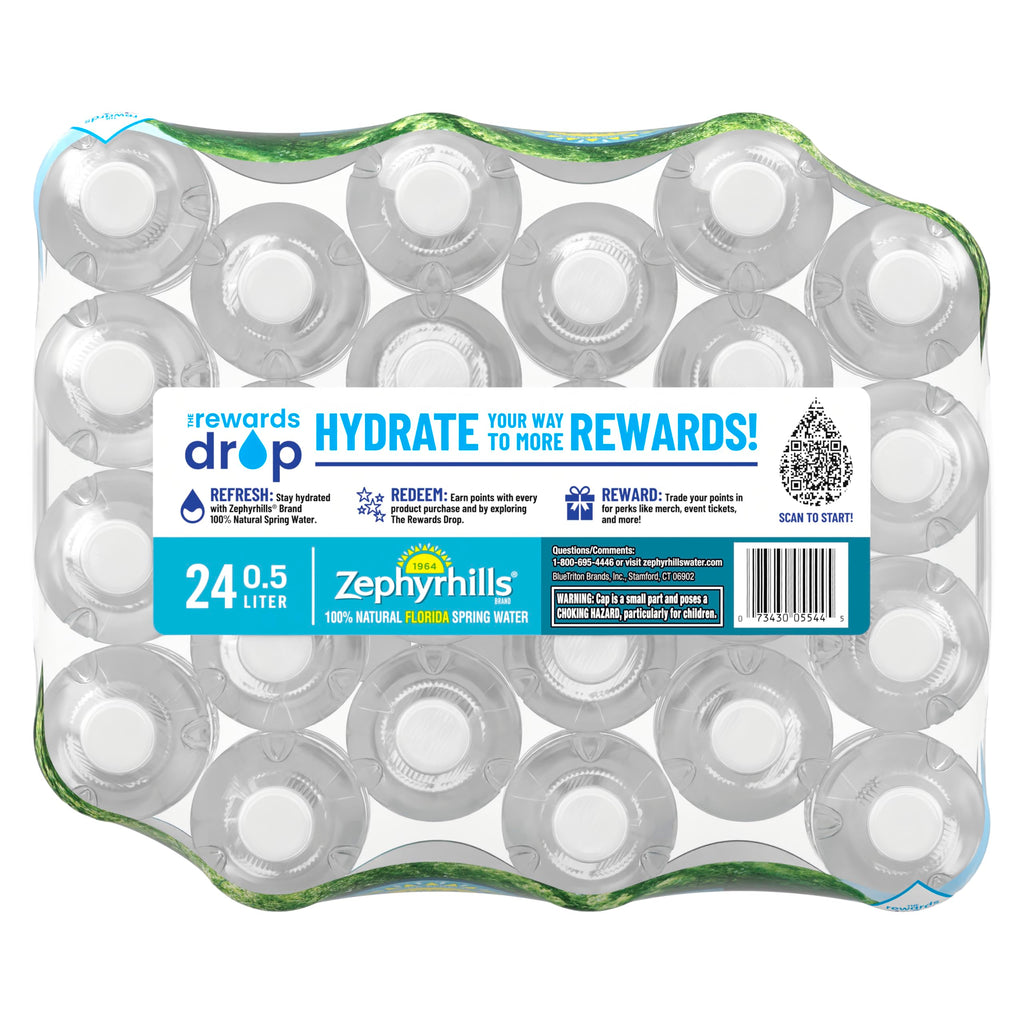 Zephyrhills Spring Water, 8 oz Mini Bottles, 48 Pack (3 Cases)
