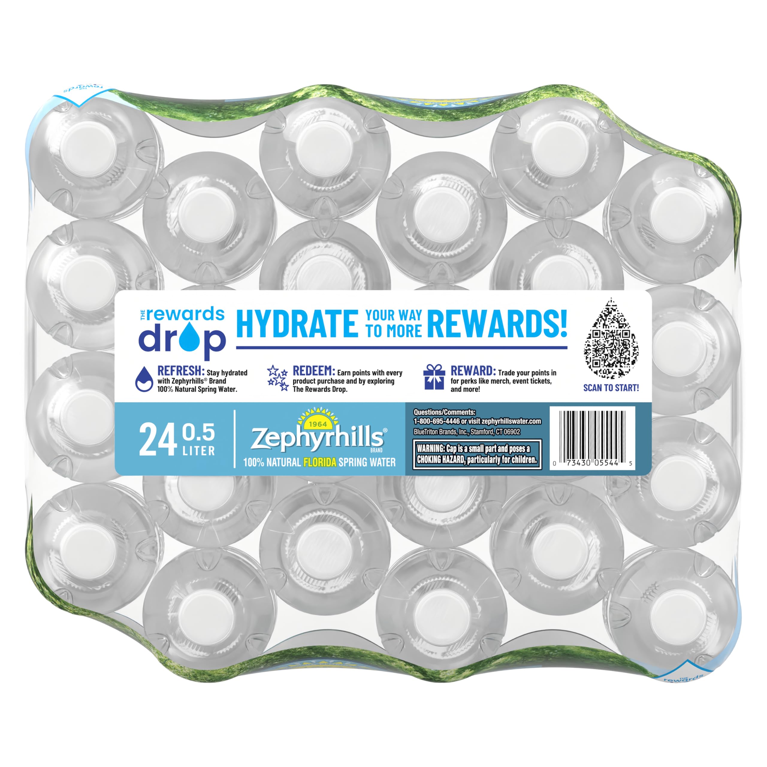 Zephyrhills Spring Water, 8 oz Mini Bottles, 48 Pack (3 Cases)