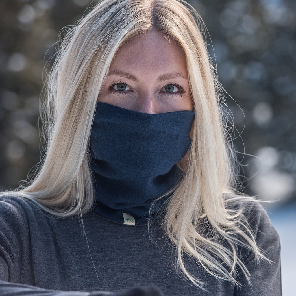 100% Merino Wool - Midweight Neck Gaiter - Skiing Neck Warmer - Winter Face Mask - Multipurpose Headwear