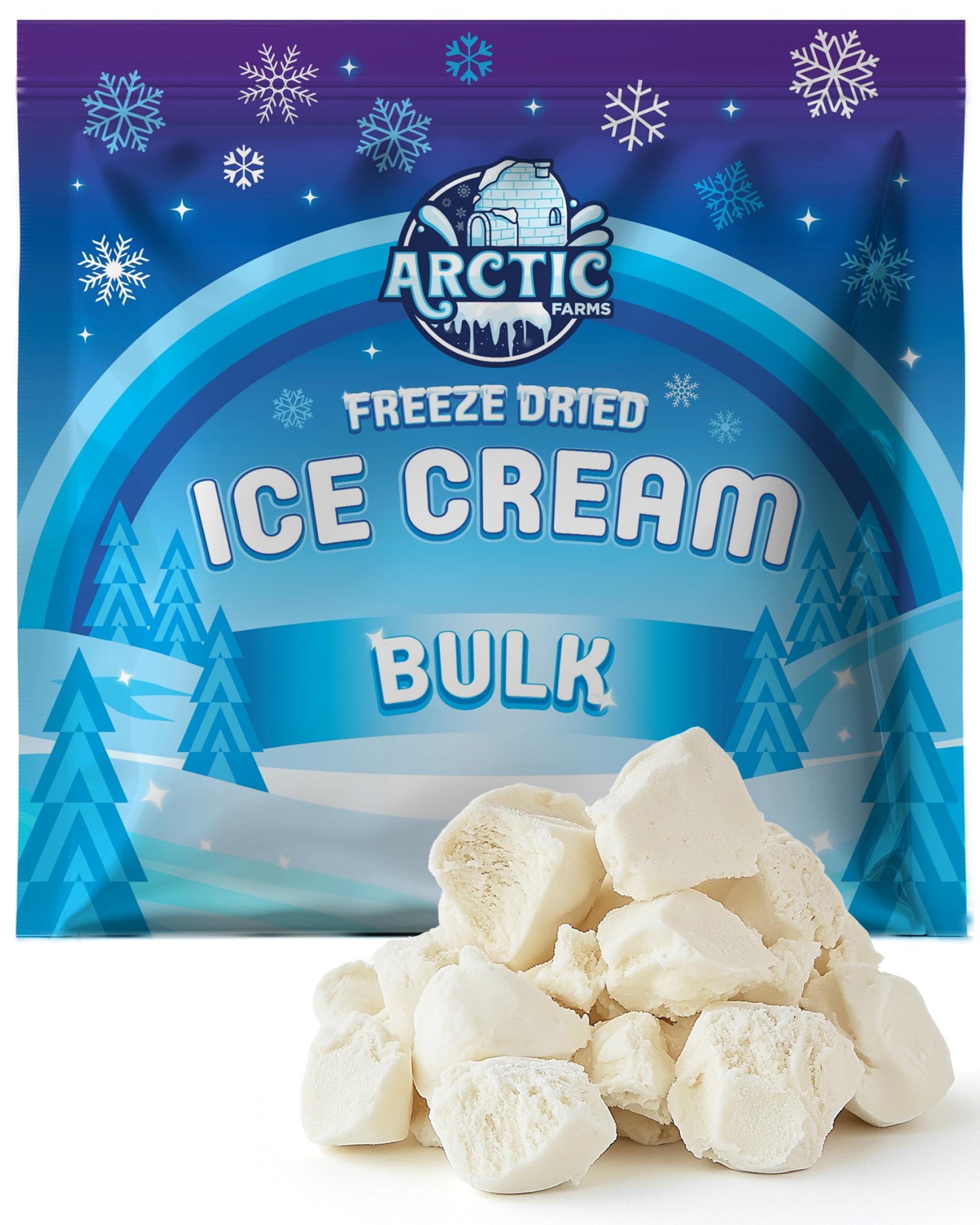 Arctic Farms Freeze Dried Ice Cream Bits Bagged and Boxed - Does Not Melt (1lb, S'mores)