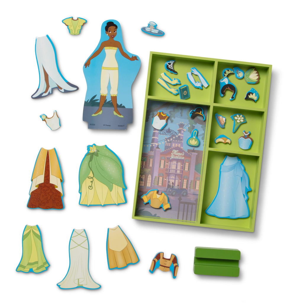 Melissa & Doug Disney Princess Ariel Magnetic Dress-Up Wooden Doll Pretend Play Set (30+ Pieces)