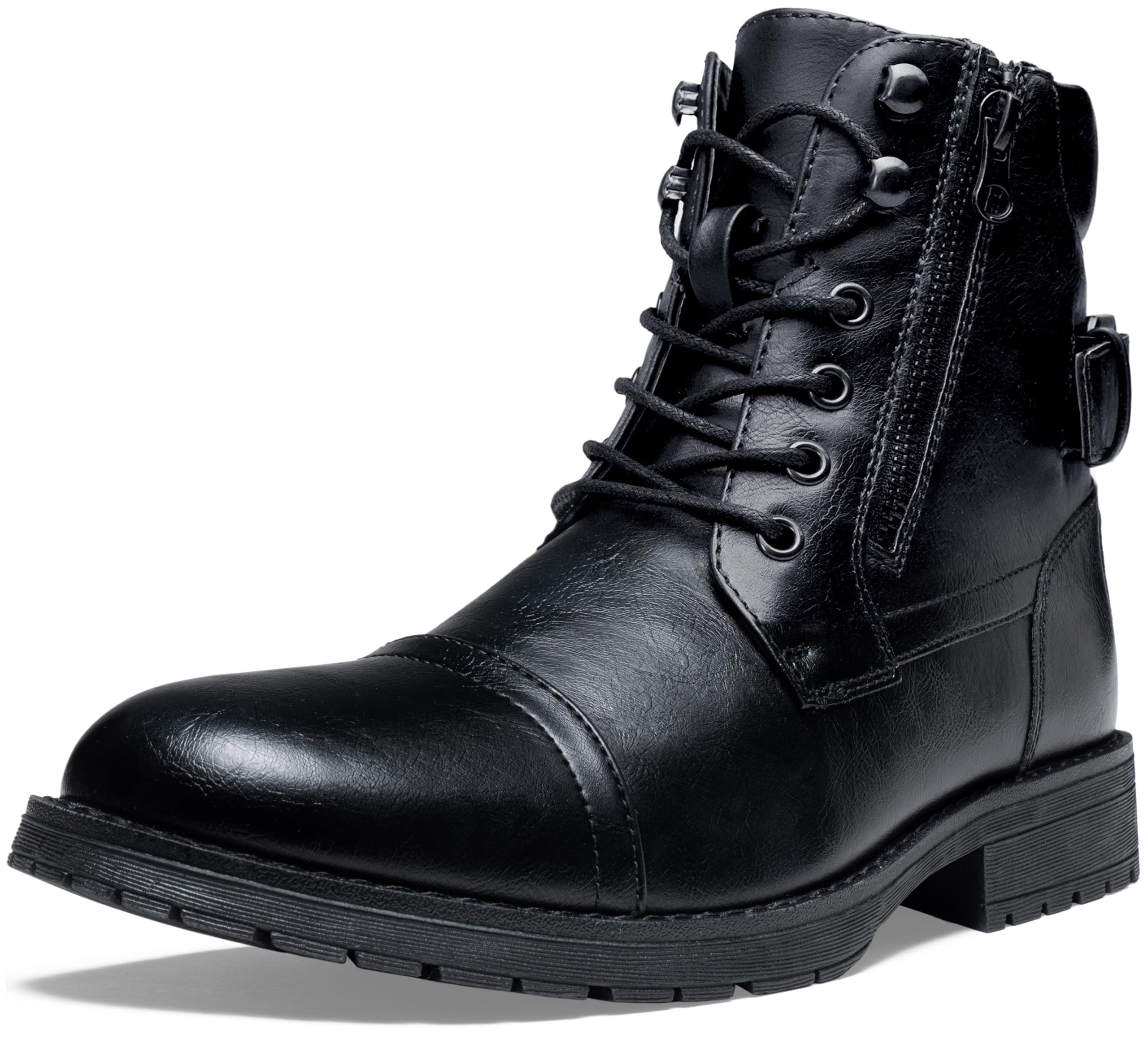 Vostey Men's Boots Boots for Men Casual Boots Motorcycle Combat Ankle Dress Boots Mens