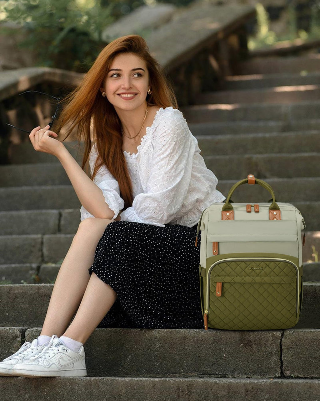 LOVEVOOK Laptop Backpack for Women, 15.6 inch Waterproof Nurse Bag Teacher Work Backpack Purse for Women, Travel Computer Backpack for College Office Business Ladies