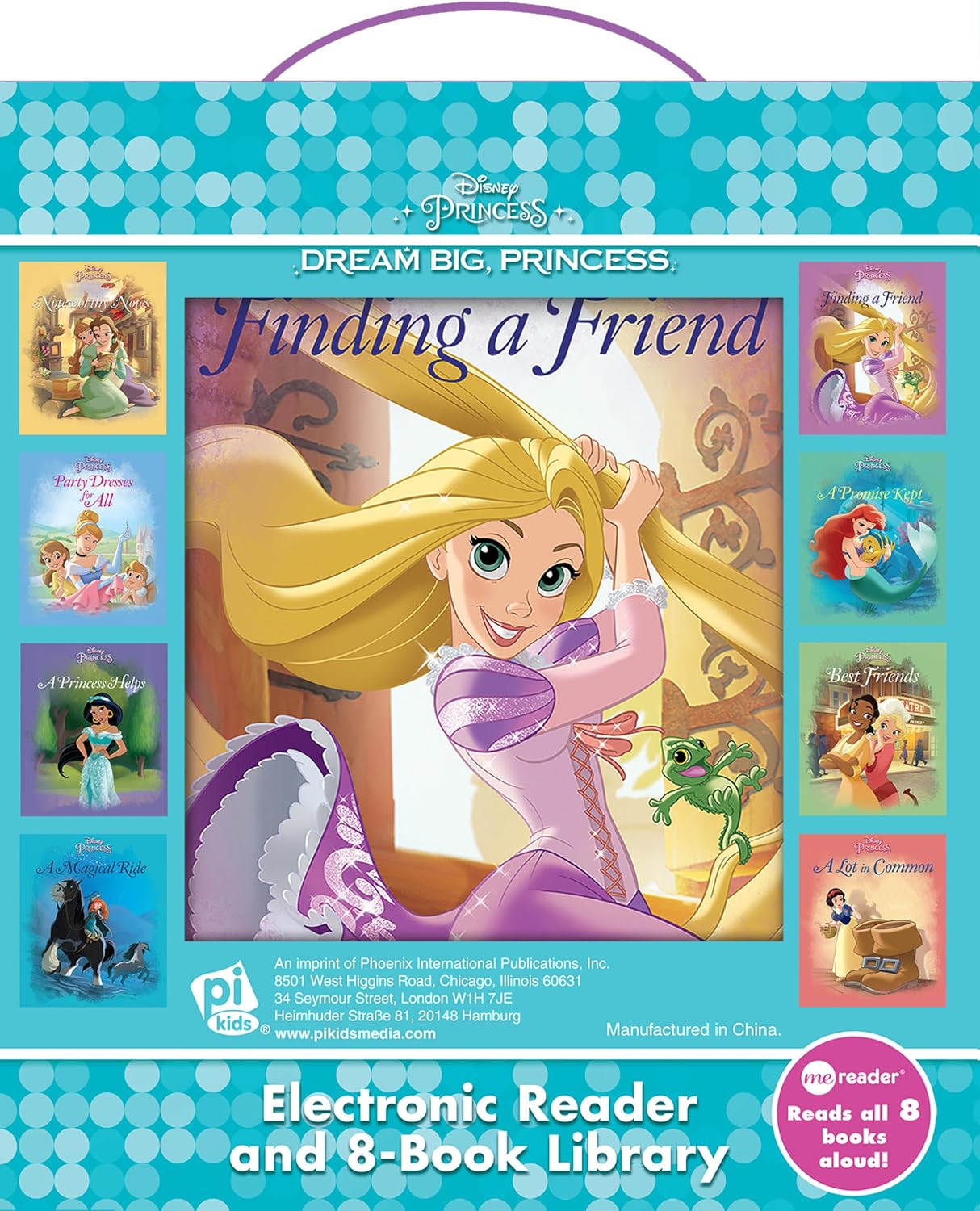 Disney Princess Ariel, Rapunzel, Belle, and More!- Dream Big Princess Me Reader and 8-Book Library - PI Kids