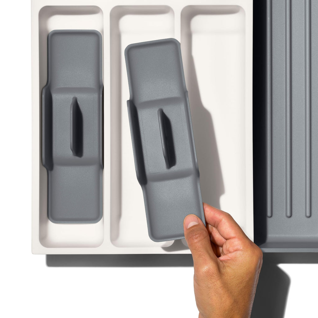 OXO Good Grips Drawer, Large Expandable Kitchen Tool Organizer, White