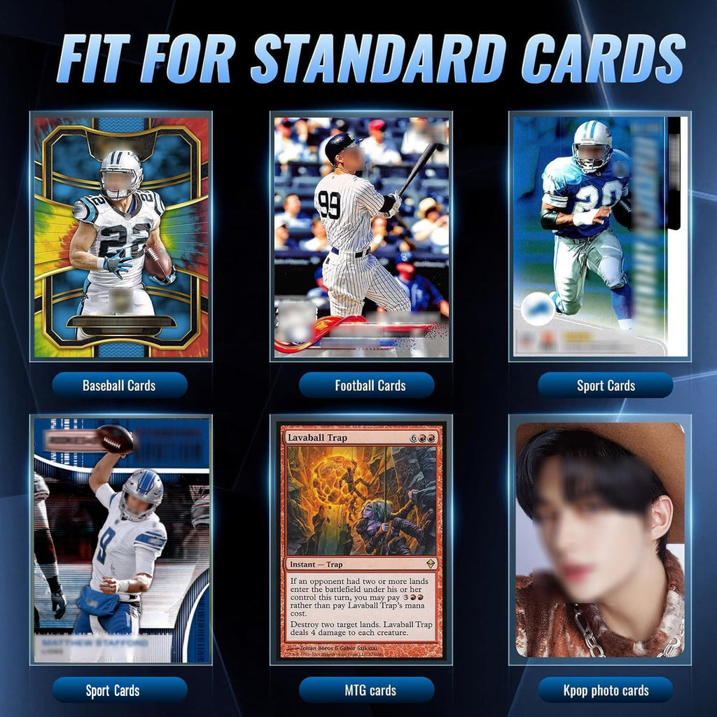 600ct Clear Card Sleeves for Trading Cards, Baseball Sports Soft Sleeves, Ultra Soft Plastic Card Protector Sleeve for Football, MTG, PKM, Game, Standard Cards