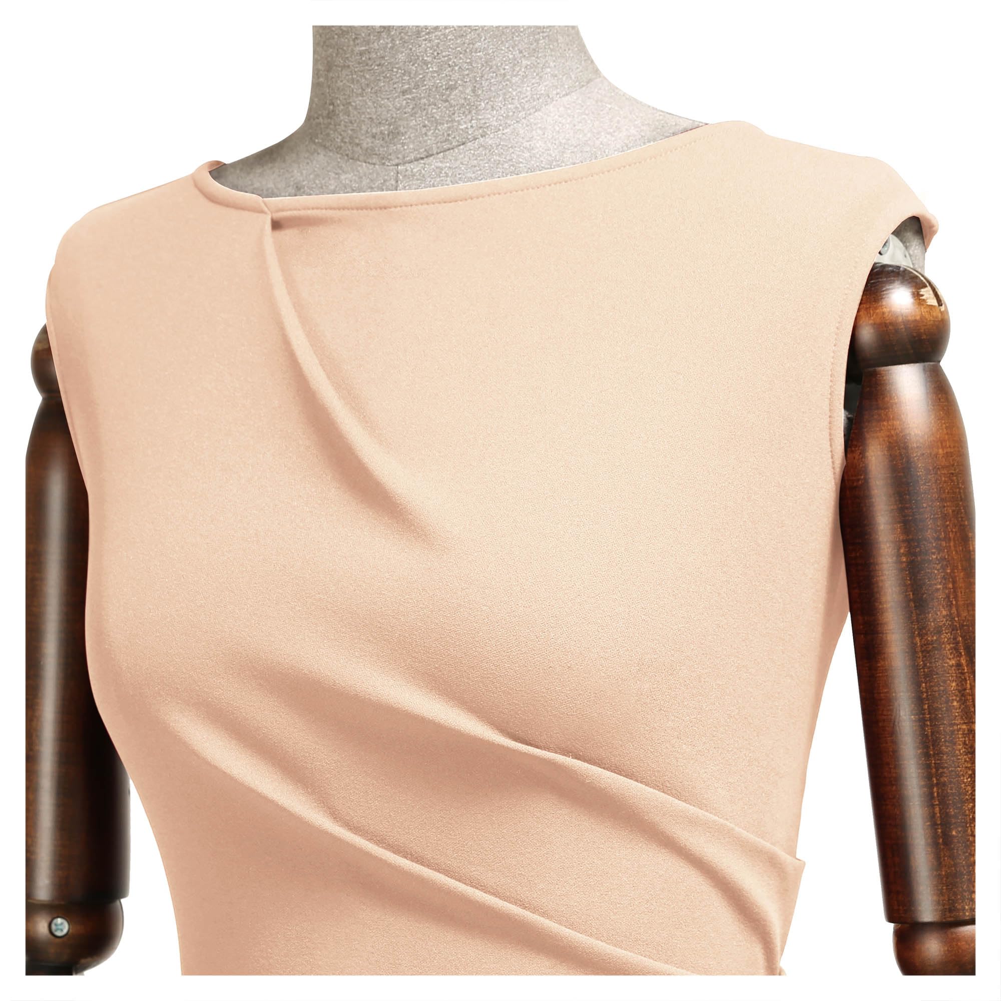 Miusol Women's Retro Ruffle Style Slim Work Pencil Dress