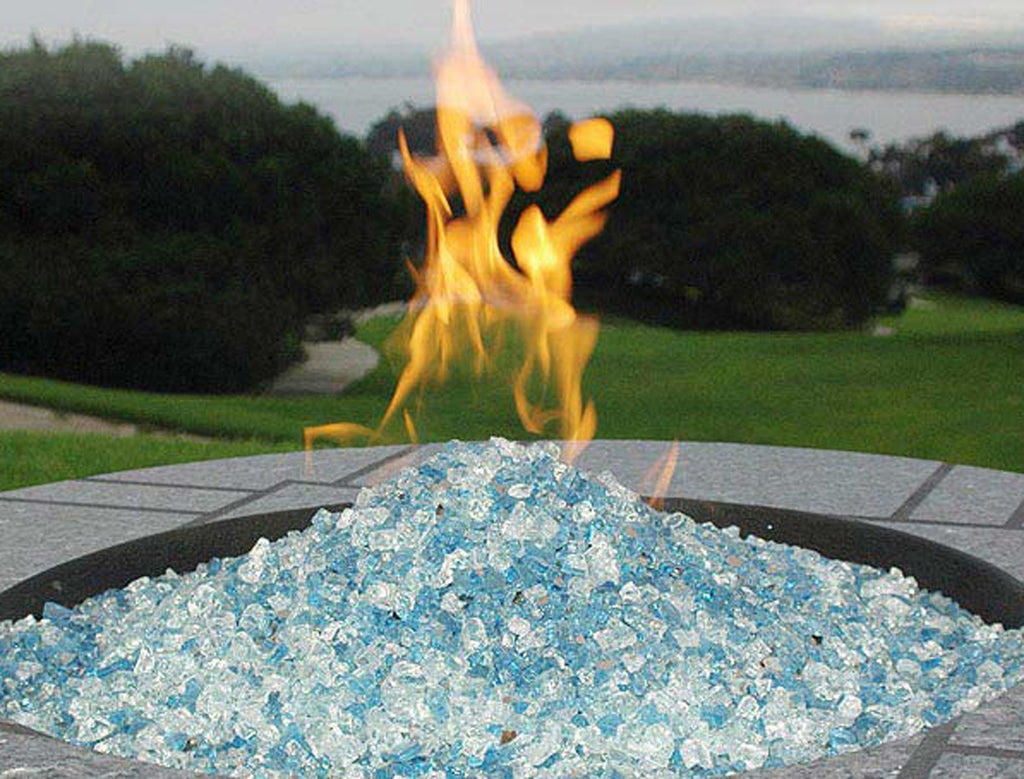 Hiland RGLASS-2-AMB Fire Glass, 20 lb, Amber