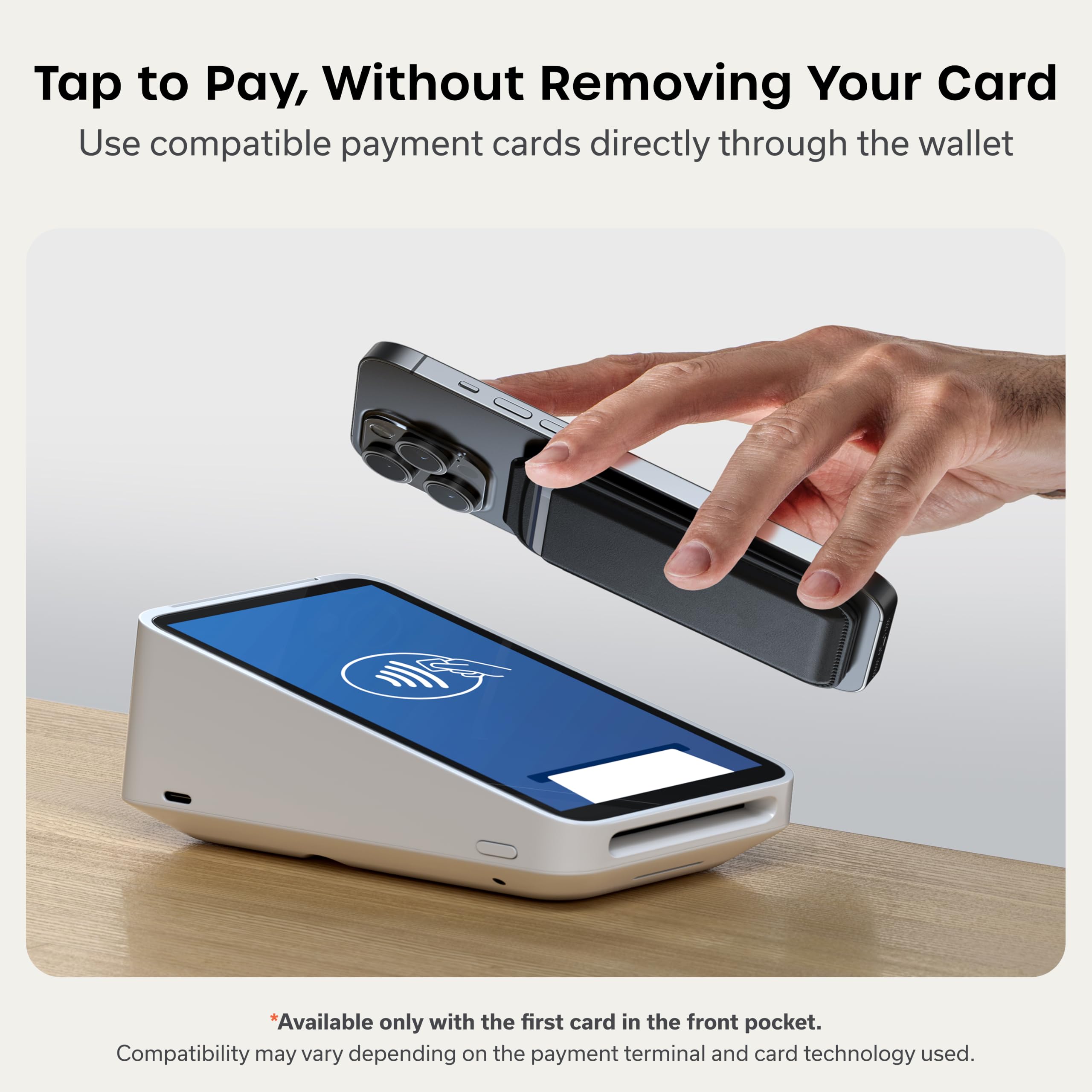 Satechi Magnetic Magsafe Wallet, Double Flap Stand Card Holder, 4 Slots with Front NFC Pass-Through, Adjustable Phone Attachment for iPhone 17/16/15/14/13/12, Travel Accessory