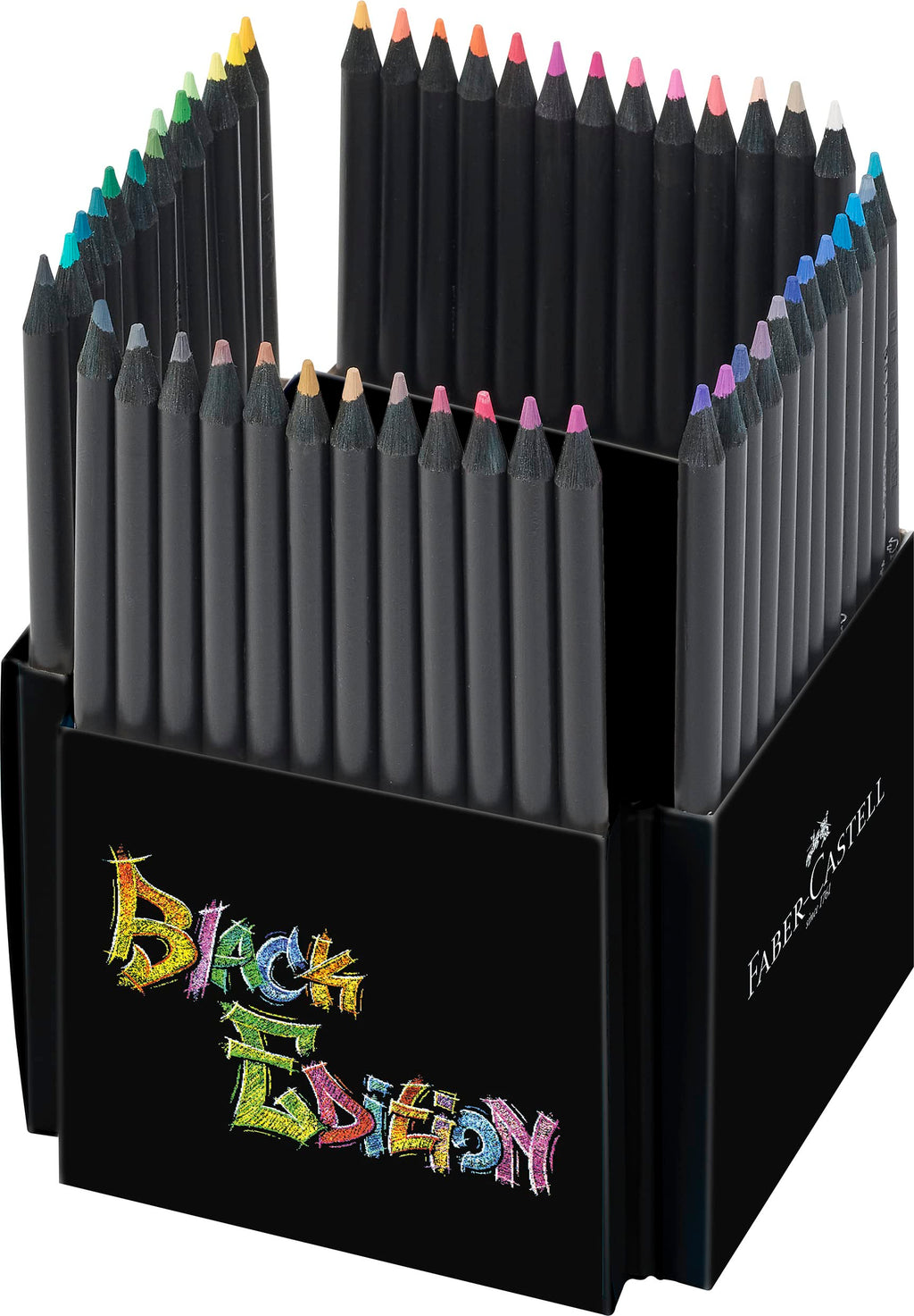 Faber-Castell Black Edition Colored Pencils| Great Back to School Art Supplies | Classic (12 Count)