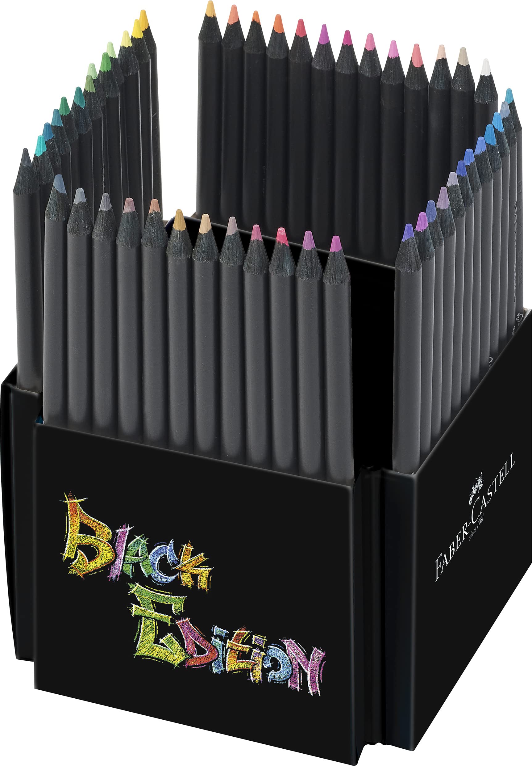 Faber-Castell Black Edition Colored Pencils| Great Back to School Art Supplies | Classic (12 Count)