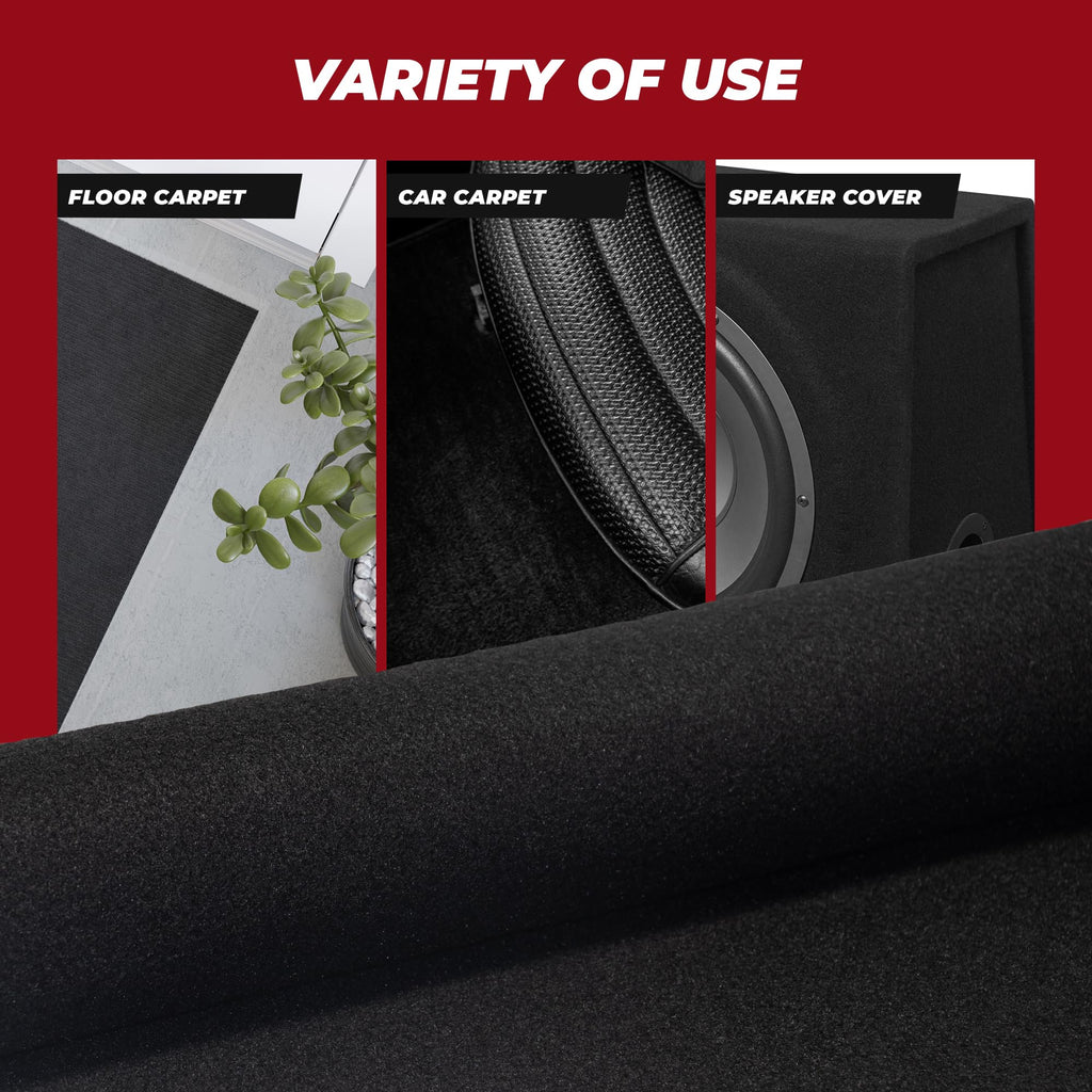 Bbox Charcoal Carpet Non-Woven Fabric | Length: 72 inch (6 ft.), Width: 43 inch (3ft 7in) | for Speaker Sub Box Carpet Home, Auto, RV, Boat, Marine, Truck & Car Trunk Liner