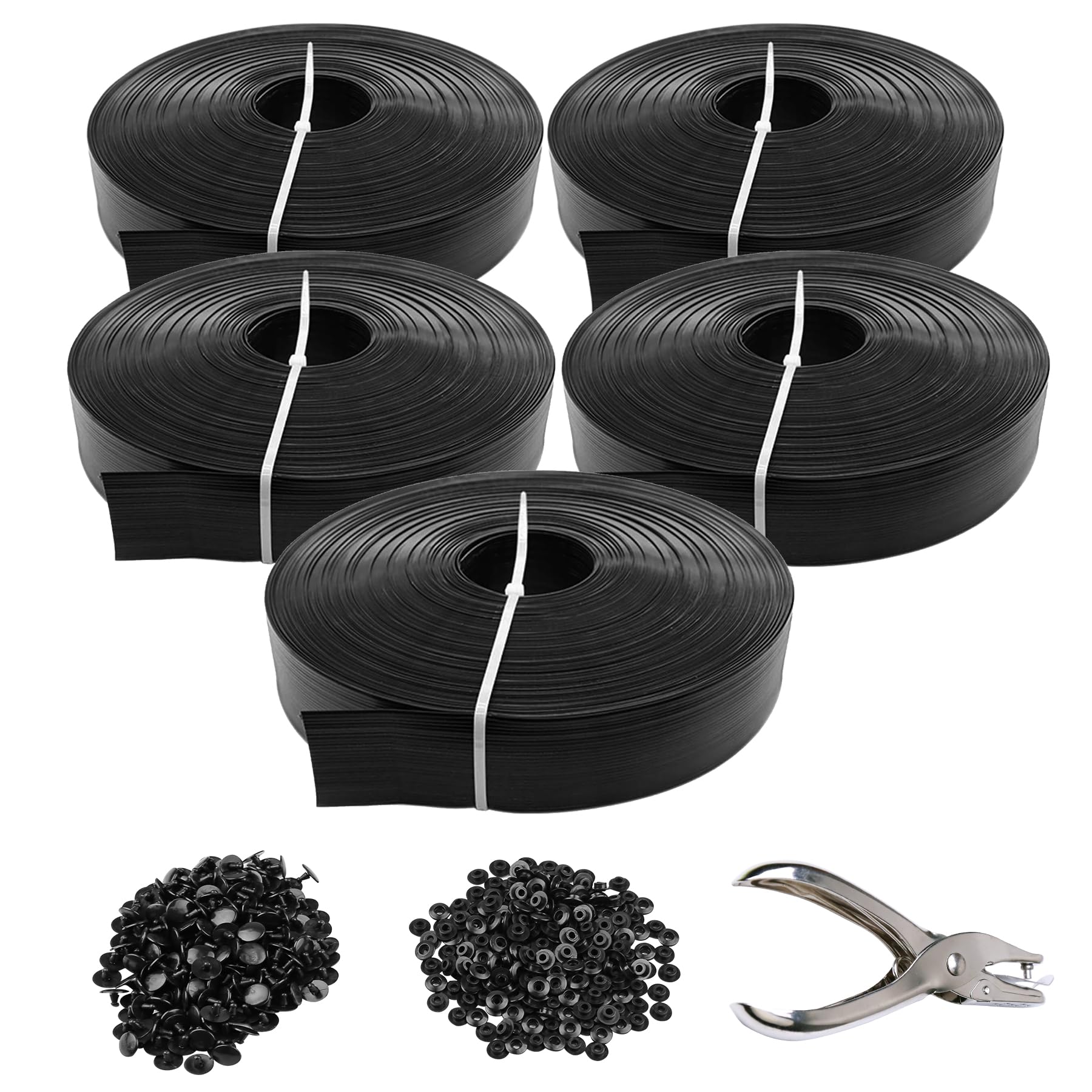 Chain Link Fence Privacy Tape, 246ft x 0.15ft Chain Link Fence Slats, Fence Covering Privacy, Brown (200PCS Button + Puncher Included)