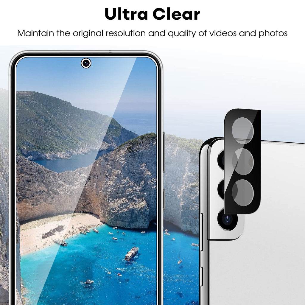 JETech Screen Protector for Samsung Galaxy S20 FE 6.5-Inch with Camera Lens Protector, Tempered Glass Film, Fingerprint ID Compatible, HD Clear, 2-Pack Each