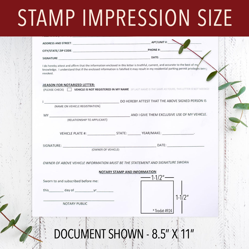 Generic Notary Acknowledgement Stamp | Official State Notary Stamp | Official Seals | Meets State Specifications (Acknowledgement Stamp, Rectangular Stamp)