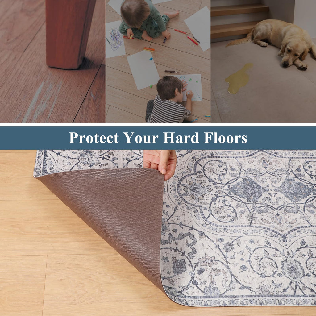 Clear Frosted Floor Mat, PVC Durable Anti-Scratch Floor Mat (24"x 36")