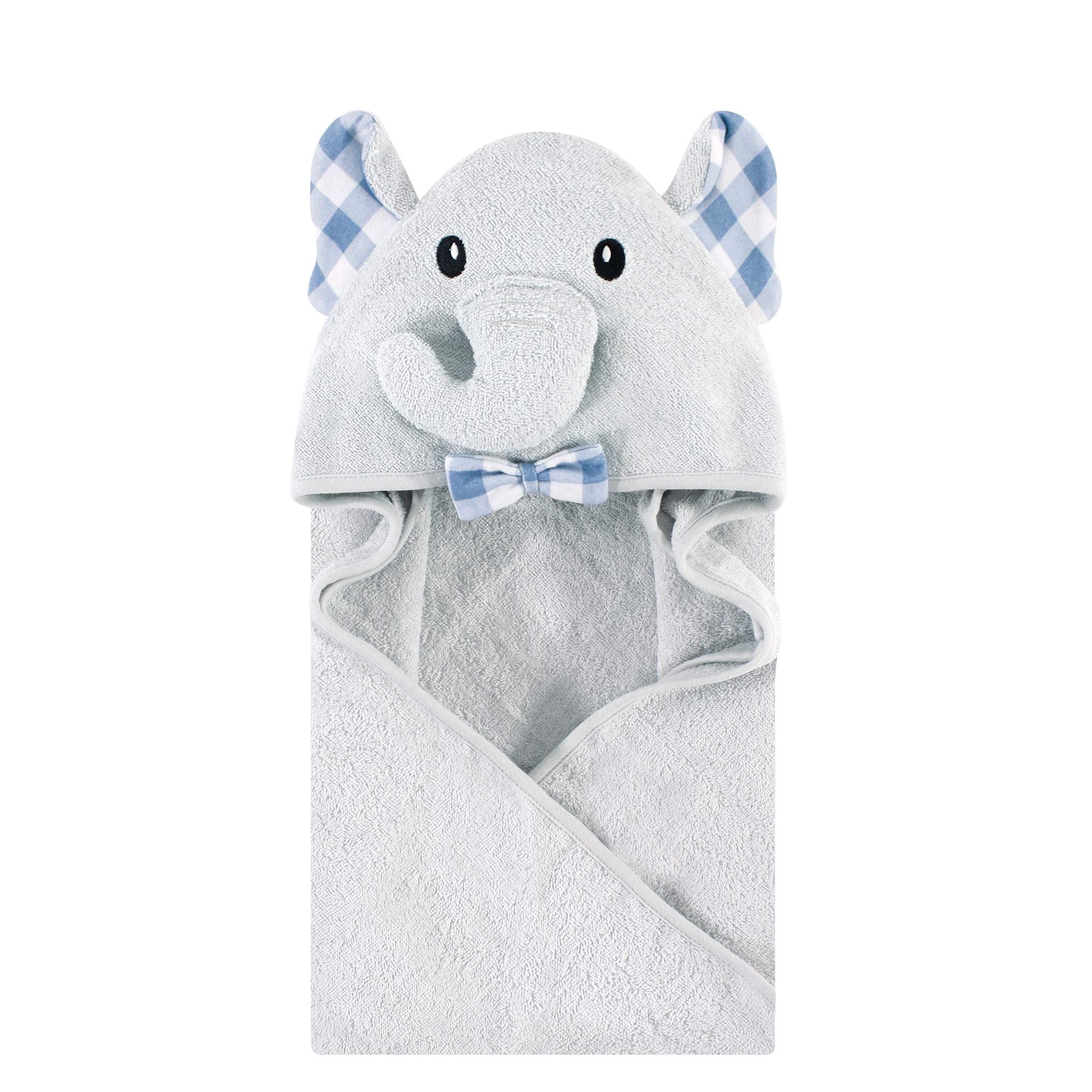 Hudson Baby Unisex Baby Cotton Animal Face Hooded Towel, Alligator, One Size