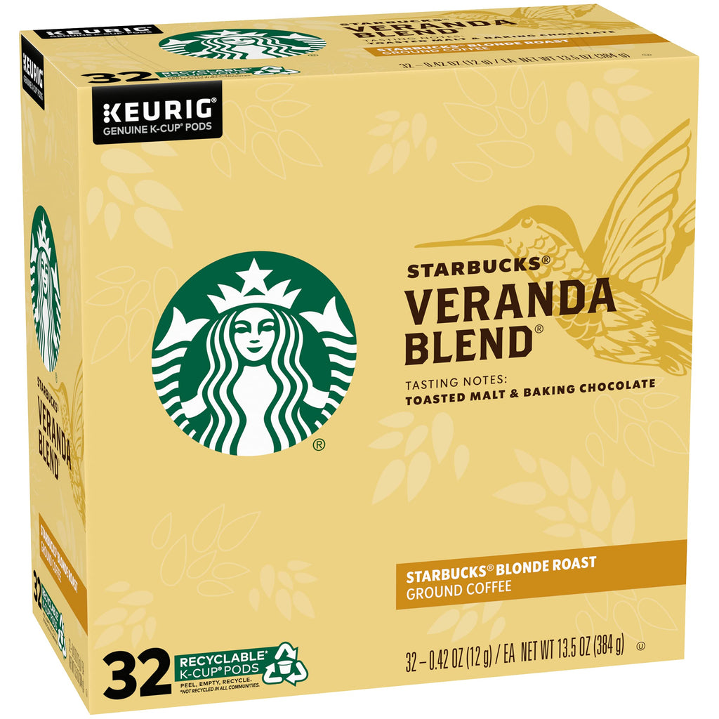 Starbucks K-Cup Coffee Pods, Starbucks Blonde Espresso Roast Hot or Iced Coffee, 22 Keurig Pods