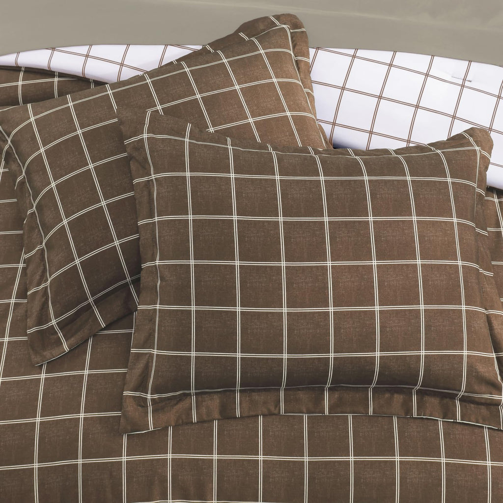 AMBERSPACE Plaid Twin XL Comforter Set Black, Reversible Checkered Bedding Set 5 Pieces for Boys Girls Teen, Lightweight Bed in a Bag for Dorm with Sheets, Pillowcase & Sham