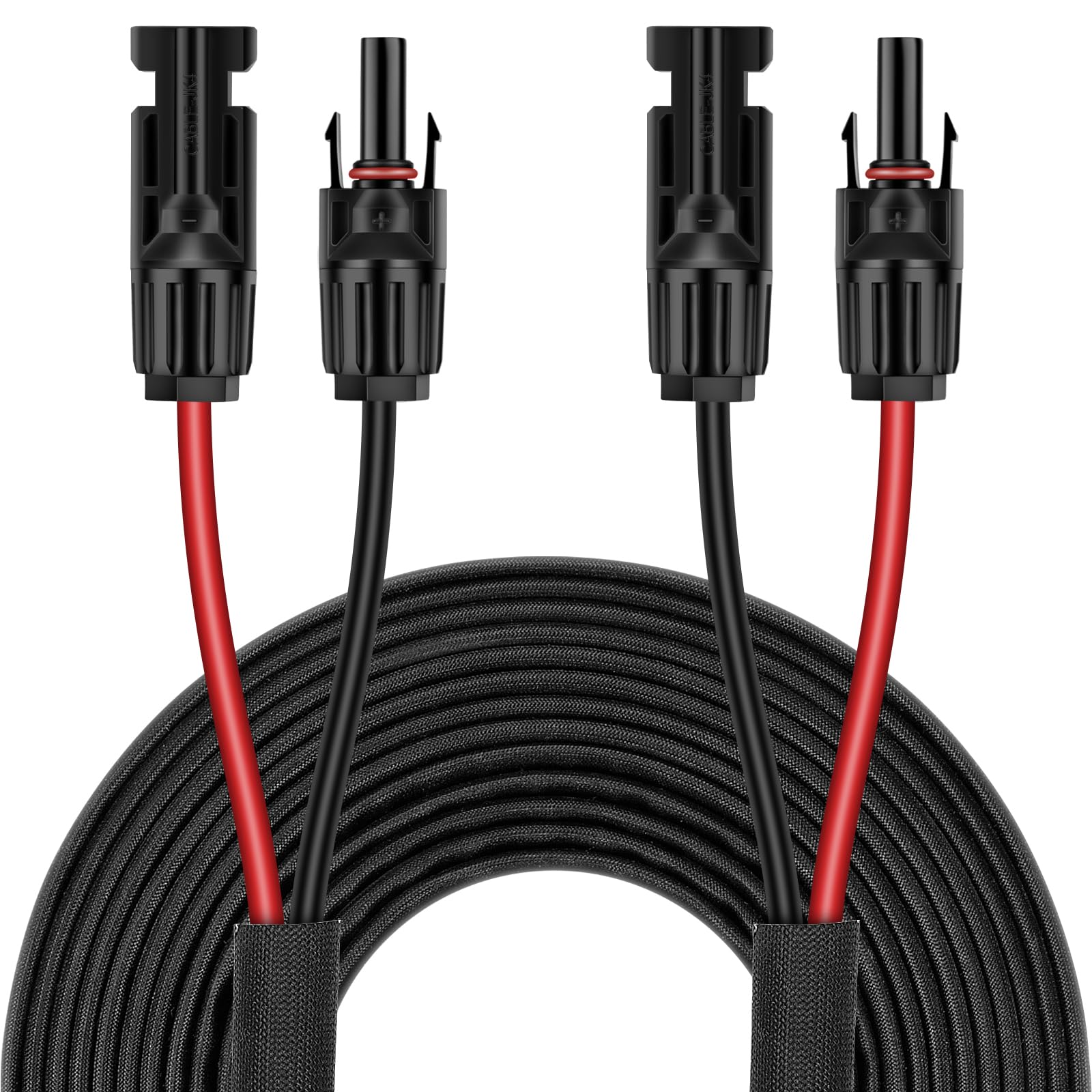 3FT 10AWG Solar Panel Extension Cable with Female and Male Connectors, Solar Cable for Solar Panels, Charge Controllers and Solar Generator (10AWG, 3FT)