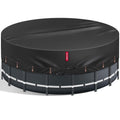 QH.HOME 10Ft Round Pool Cover, [2026 Upgraded Heavy Duty Fabric] Solar Cover for Above Ground Pools, New Super Windproof with 2 Patented Ratchet for Easy Installation, Snug Fit&UV Resistant